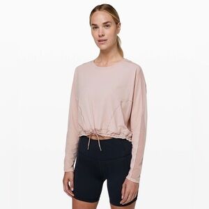 Lululemon Reach for the Run Long Sleeve Muse Light Mauve 10